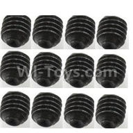 Wltoys V383 Spare parts-63 set screw,in ner hexagon Headless Machine Teeth (M3X3)-Total 12 pcs,Wltoys V383 RC Quadcopter Drone Spare Parts Accessories,Wltoys Model V383 Replacement Accessories